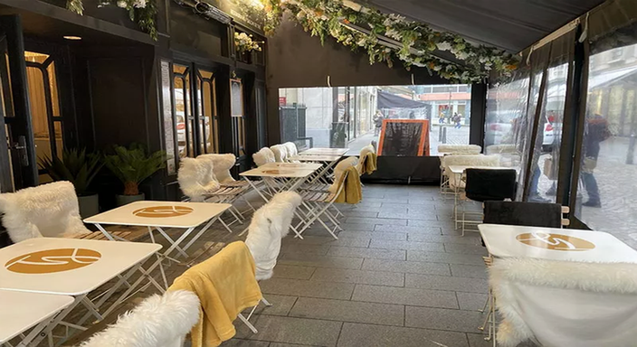 vue terrasse couverte et chauffée